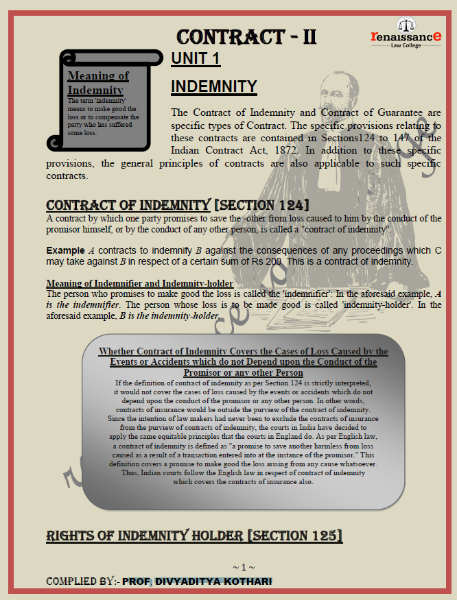 Contract II Notes